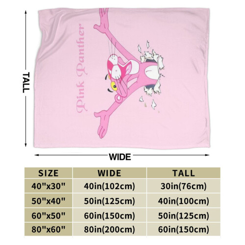 Pink Panther plush throw blanket 50x60 inches 2