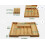 Bamboo Cutlery Drawer Organizer Expandable 12-inch 6