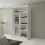MN Furniture (White,  120cm) Double Sliding Doors Mirrored Wardrobes 3