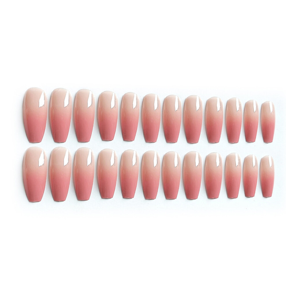 Dcph-Clothing (Standard) 24Pcs Gradient Red Press-On Nails Sweet Style