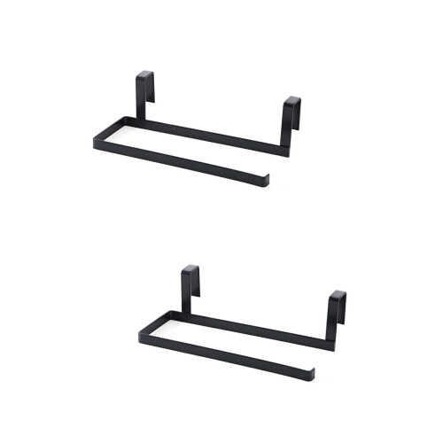 Kitchen Cabinet Drawer Rack Metal Towel Stand 2 Pieces
