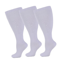 Compression Socks Wide Calf 20-30 mmHg Knee High 3 Pairs