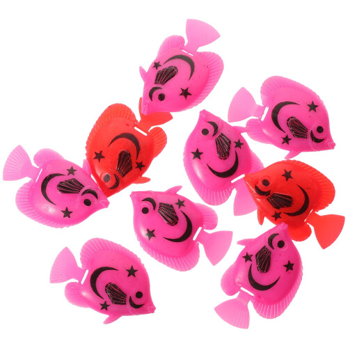 Artificial Fish Aquarium Props Floating Fake Swimming 10 Pcs