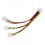 IDE to Dual SATA Power Splitter Cable 18AWG 2