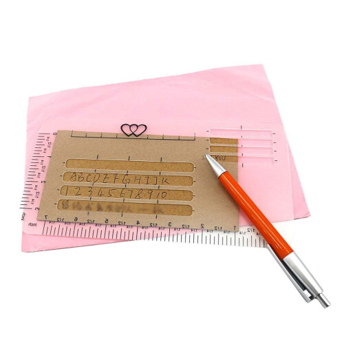 Addressing Stencil Template for Envelopes 4 pcs 2