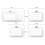 Addressing Stencil Template for Envelopes 4 pcs 5