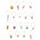 Beach Wedding Wine Glass Charms Animal Shell 18 pcs 3