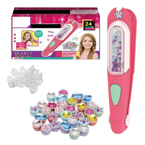 Hair Gem Stamper Kit with Reusable Rhinestones 1pc 1