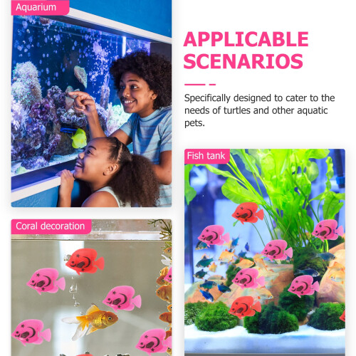 Artificial Fish Aquarium Props Floating Fake Swimming 10 Pcs 2