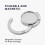 Handbag Hook Metal Foldable Table Desk Holder Silver 2pcs 2