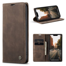 CaseMe slim wallet case for iPhone 15 brown