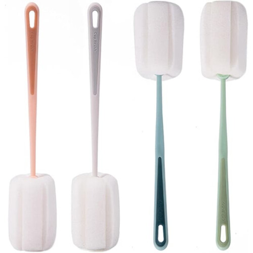 Baby bottle cleaning brushes soft sponge 4-pack