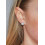 Silver Earrings Sparkling Glitter 10mm 2