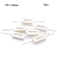 Cement Resistors 1 Ohm 5W 5 pcs