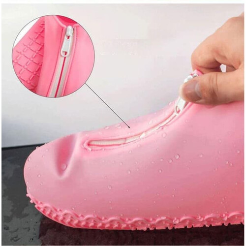 Waterproof shoe covers with zipper medium 35-39 black 1