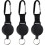 ID Tag Jojo Heavy Duty Retractable Keychain 3 pcs Black 1