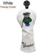 Golf Wood Head Cover White 1 Piece