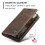CaseMe slim wallet case for iPhone 15 brown 6