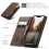 CaseMe slim wallet case for iPhone 15 brown 5
