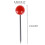 Plastic round head push pins steel 1/8 inch 500 pcs 2