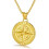 Stainless Steel Compass Pendant Necklace for Men 1