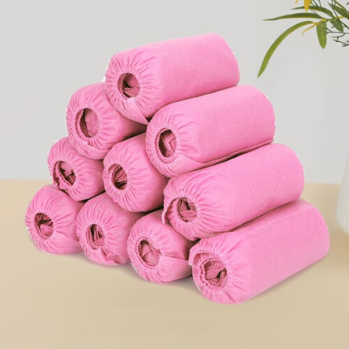 Pink Disposable Shoe Covers Work Protection 50 pcs 1