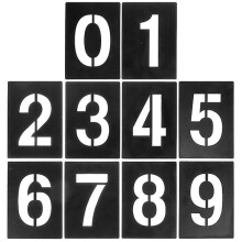 Number Stencil Set 0-9 for Wood Painting