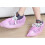 Pink Disposable Shoe Covers Work Protection 50 pcs 5