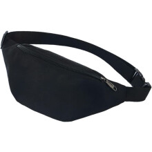 Black Waist Bag Waterproof Lightweight for Women and Men
