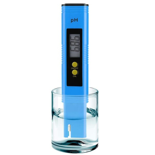pH meter with 4-in-1 probe 0.01–14.00 range