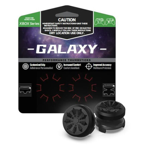 Black joystick caps for Xbox Series, Xbox 360, Switch Pro