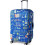 Elastic Suitcase Cover Blue Graffiti 19-32 Inch 1