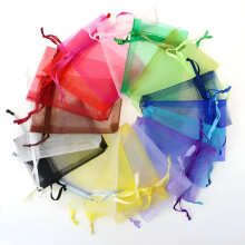 Drawstring Mesh Gift Bags Organza 2.8x3.5 inch 100 pcs