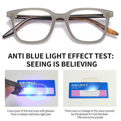 Anti-Blue Light Square Glasses Yellow 1