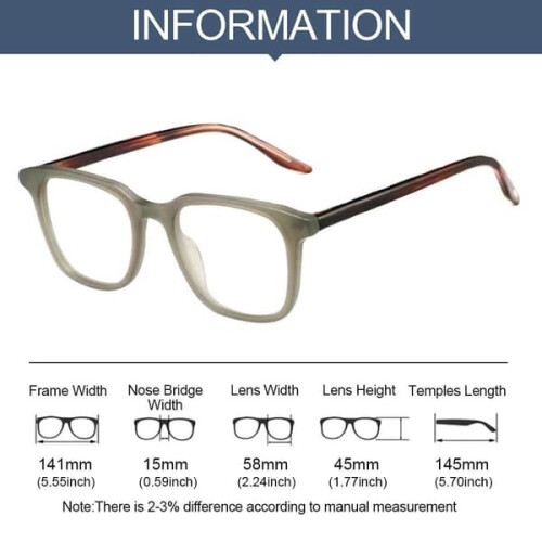 Anti-Blue Light Square Glasses Yellow 2