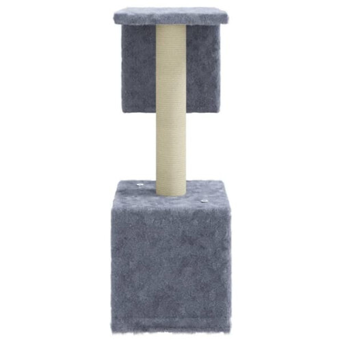 vidaXL 猫树 灯芯绒立柱 浅灰色 60 cm 2