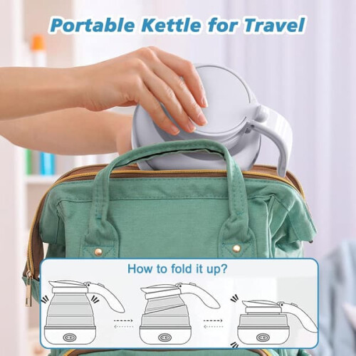 European standard foldable electric kettle 1.7L 2