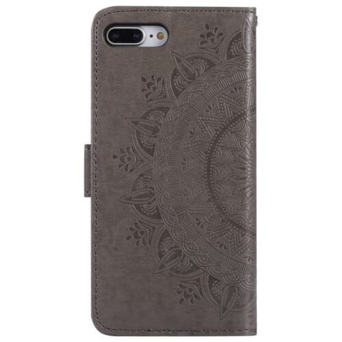 Mandala Wallet Case for iPhone 7/8 Plus - Grey 2