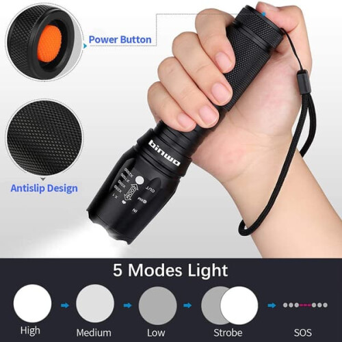 Super Bright Waterproof LED Flashlight XM-L T6 3500LM 2