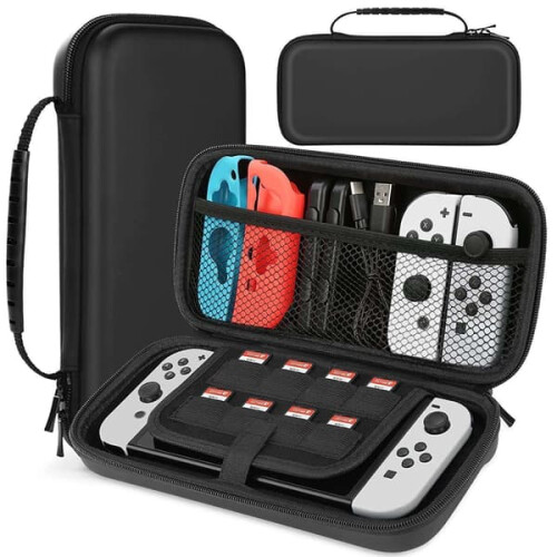 Nintendo Switch förvaringsfodral Hårt svart organizer 1