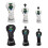Golf Wood Head Cover White 1 Piece 5