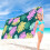 Djunllk strandhanddoek van microvezel, 29 x 59 inch 2