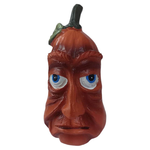 Halloween Pumpkin Lantern with Expressive Face 1pc 1