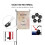 Gartenfahnen-Windschutzclips, Gummistopper, 5er-Pack 5