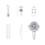 Oscillating Stand Fan Rechargeable USB Remote 5 Speeds 8