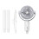 Oscillating Stand Fan Rechargeable USB Remote 5 Speeds 3