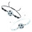 Bracciale da calcio in lega di zinco, 2 pezzi 7