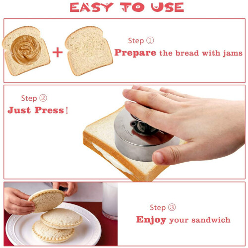 Scelleuse à sandwich en acier inoxydable de qualité alimentaire (1 pièce) 2