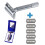 Butterfly Safety Razor with Long Handle and 5 Stainless 1