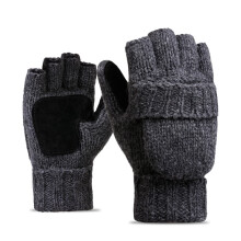 Vingerloze wollen handschoenen met thermische isolatie voor sms'en, geschikt voor de winter.